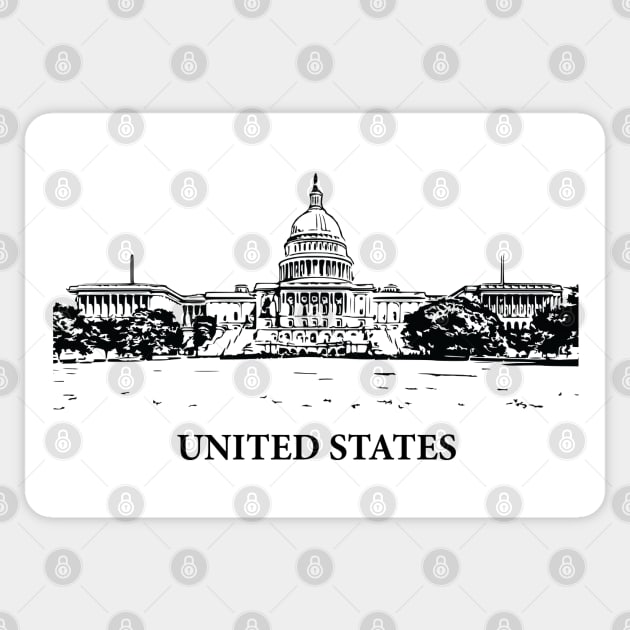 United States Sticker by Lakeric